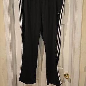 Adidas Men's Big And Tall 4XL Black Stripef Track Pants